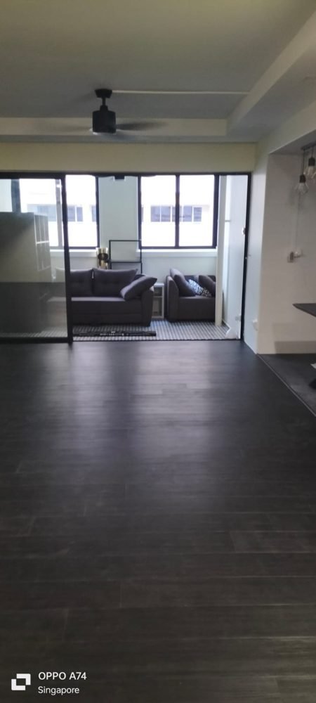 6703 Scottish Walnut vinyl flooring installed